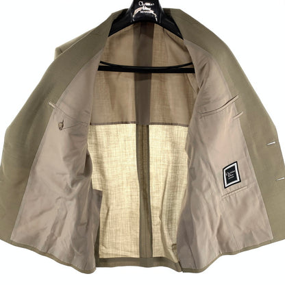 【中古品】【メンズ】 CHRISTIAN DIOR MONSIEUR クリスチャン・ディオール ムッシュ スーツ セットアップ ウール100% 裏地キュプラ モヘア混 141-260921-gm-31-fuzh サイズ：A-6 カラー：ベージュ ブラウン 万代Net店