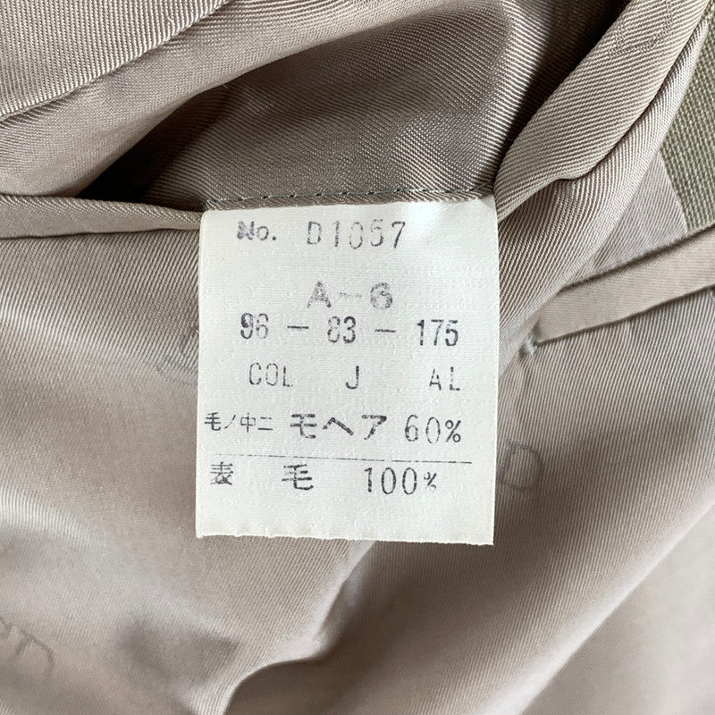 【中古品】【メンズ】 CHRISTIAN DIOR MONSIEUR クリスチャン・ディオール ムッシュ スーツ セットアップ ウール100% 裏地キュプラ モヘア混 141-260921-gm-31-fuzh サイズ：A-6 カラー：ベージュ ブラウン 万代Net店