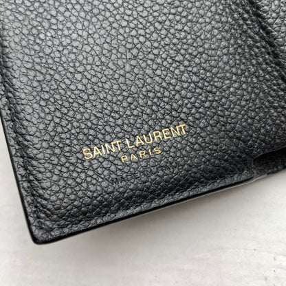 【中古品】【メンズ】 SAINT LAURENT サンローラン 669959 ORIGAMI TINY WALLET レザー 3つ折り財布 ウォレット ブランド 181-260921-gm-41-fuzh カラー：ブラック 万代Net店
