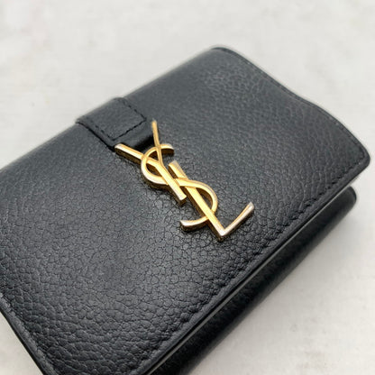 【中古品】【メンズ】 SAINT LAURENT サンローラン 669959 ORIGAMI TINY WALLET レザー 3つ折り財布 ウォレット ブランド 181-260921-gm-41-fuzh カラー：ブラック 万代Net店
