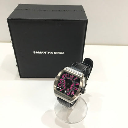 【中古品】【メンズ】 SAMANTHA KINGZ サマンサキングス オートマチック 腕時計 BLACK ケース付属 時計 197-260930-ky-12-fuzh 万代Net店