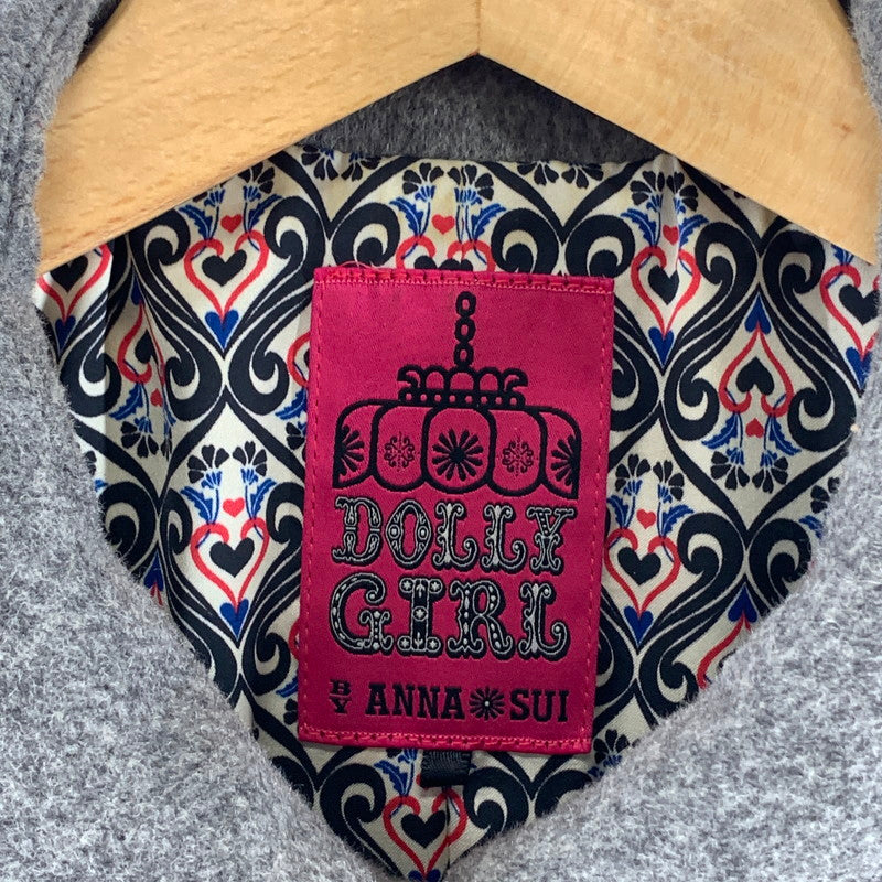 【中古品】【レディース】 ANNA SUI アナスイ コート ウール95% ジャケット アウター ブランド 169-260922-gm-45-fuzh サイズ：2 カラー：グレー カーキ 万代Net店