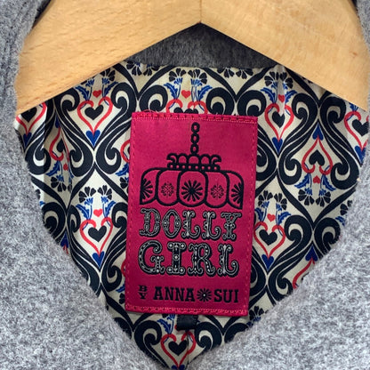 【中古品】【レディース】 ANNA SUI アナスイ コート ウール95% ジャケット アウター ブランド 169-260922-gm-45-fuzh サイズ：2 カラー：グレー カーキ 万代Net店