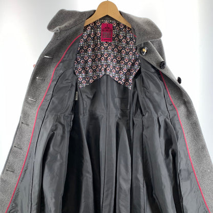 【中古品】【レディース】 ANNA SUI アナスイ コート ウール95% ジャケット アウター ブランド 169-260922-gm-45-fuzh サイズ：2 カラー：グレー カーキ 万代Net店