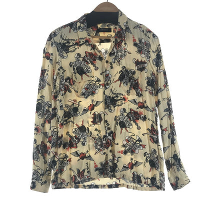 【中古品】【メンズ】 RUDE GALLERY ルードギャラリー 長袖シャツ CREAM.総柄 SIZE:2 142-260924-ky-07-fuzh 万代Net店