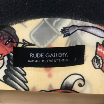 【中古品】【メンズ】 RUDE GALLERY ルードギャラリー 長袖シャツ CREAM.総柄 SIZE:2 142-260924-ky-07-fuzh 万代Net店