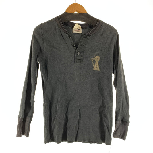 【中古品】【メンズ】 GLADHAND グラッドハンド 長袖Tシャツ BLACK.ヘンリー 男性 ロンT ロングTシャツ ※色ムラ・ほつれあり 142-260927-io-09-fuzh サイズ：S カラー：ブラック 万代Net店