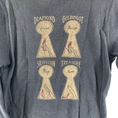 【中古品】【メンズ】 GLADHAND グラッドハンド 長袖Tシャツ BLACK.ヘンリー 男性 ロンT ロングTシャツ ※色ムラ・ほつれあり 142-260927-io-09-fuzh サイズ：S カラー：ブラック 万代Net店