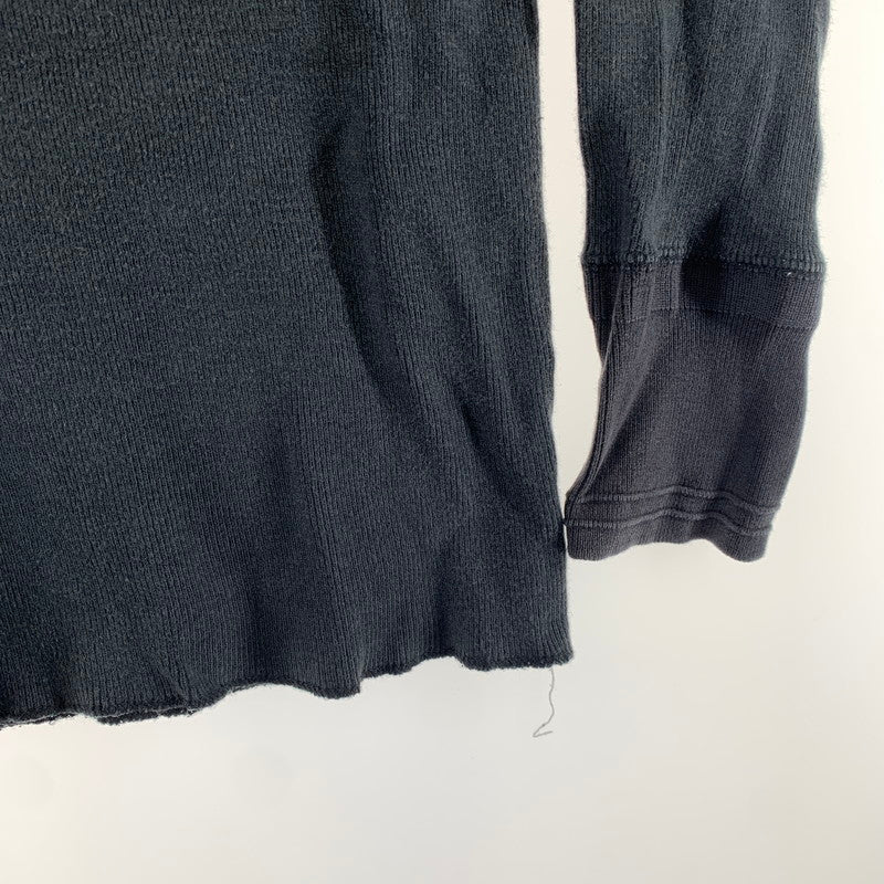 【中古品】【メンズ】 GLADHAND グラッドハンド 長袖Tシャツ BLACK.ヘンリー 男性 ロンT ロングTシャツ ※色ムラ・ほつれあり 142-260927-io-09-fuzh サイズ：S カラー：ブラック 万代Net店