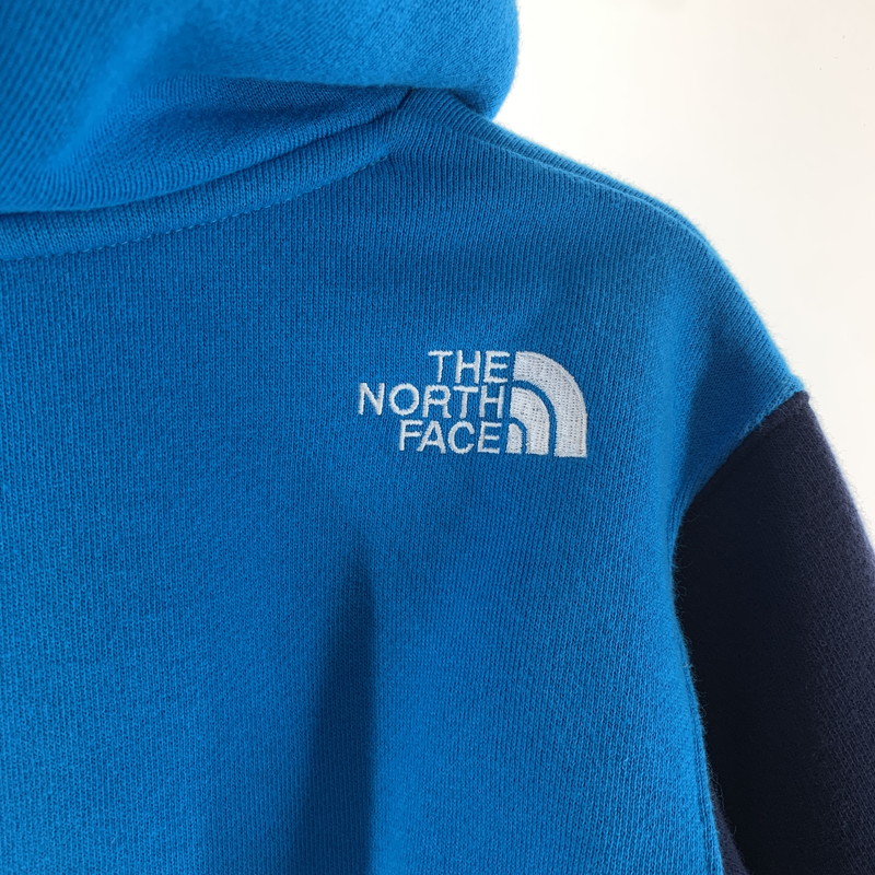 【中古品】【キッズ】 THE NORTH FACE ザ・ノースフェイス NTJ62264 SWEAT スウェット パーカー フーディー 青・紺 フロントロゴ 子供服 キッズ 173-260927-io-05-fuzh サイズ：110 カラー：ブルーネイビー 万代Net店