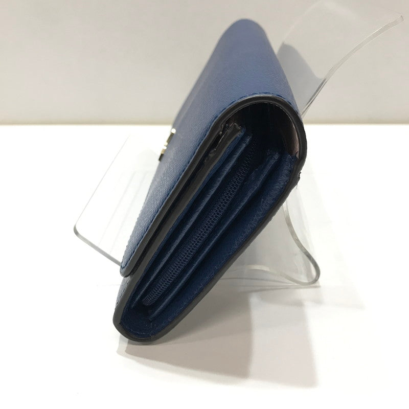 【中古美品】【レディース】 FURLA フルラ 長財布 カラーNAVY.PINK スナップボタン 本体のみ 財布 181-260924-ky-14-fuzh 万代Net店