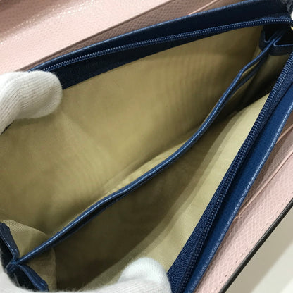 【中古美品】【レディース】 FURLA フルラ 長財布 カラーNAVY.PINK スナップボタン 本体のみ 財布 181-260924-ky-14-fuzh 万代Net店
