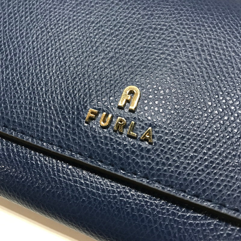 【中古美品】【レディース】 FURLA フルラ 長財布 カラーNAVY.PINK スナップボタン 本体のみ 財布 181-260924-ky-14-fuzh 万代Net店