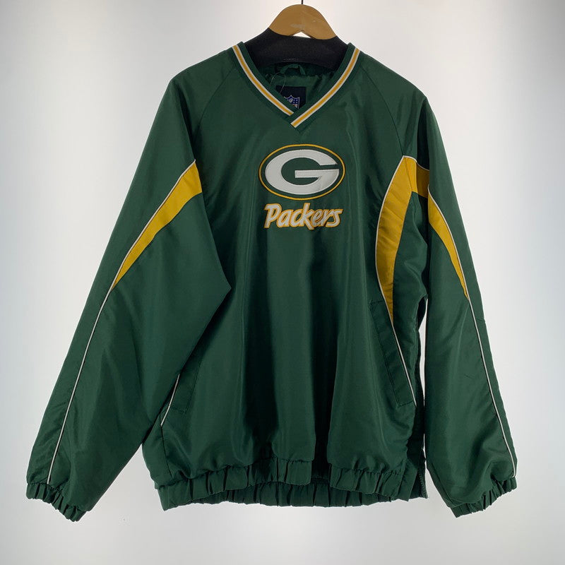 【中古品】【メンズ】 NFL ナショナル・フットボール・リーグ ナイロンプルオーバー GREEN.G アウター 上着 男性 ※汚れ・ほつれあり 145-260927-io-14-fuzh サイズ：M カラー：グリーン 万代Net店
