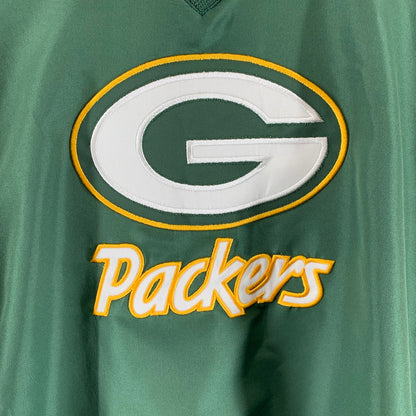 【中古品】【メンズ】 NFL ナショナル・フットボール・リーグ ナイロンプルオーバー GREEN.G アウター 上着 男性 ※汚れ・ほつれあり 145-260927-io-14-fuzh サイズ：M カラー：グリーン 万代Net店