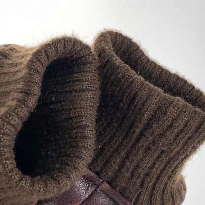 【中古品】【メンズ】 TED MAN レザー フライトジャケット 刺繍 アウター ブランド 古着 145-260923-gm-22-fuzh サイズ：L カラー：ブラウン 万代Net店
