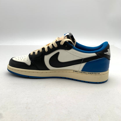【中古品】【レディース】 NIKE ナイキ×TRAVIS SCOTT トラヴィス・スコット ×FRAGMENT フラグメント DM7866-140 AIR JORDAN 1 LOW エアジョーダン スニーカー 靴 166-260922-gm-42-fuzh サイズ：24.5cm カラー：ホワイト ブラック ブルー 万代Net店