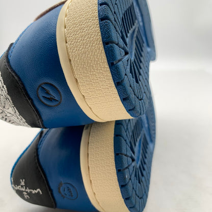 【中古品】【レディース】 NIKE ナイキ×TRAVIS SCOTT トラヴィス・スコット ×FRAGMENT フラグメント DM7866-140 AIR JORDAN 1 LOW エアジョーダン スニーカー 靴 166-260922-gm-42-fuzh サイズ：24.5cm カラー：ホワイト ブラック ブルー 万代Net店
