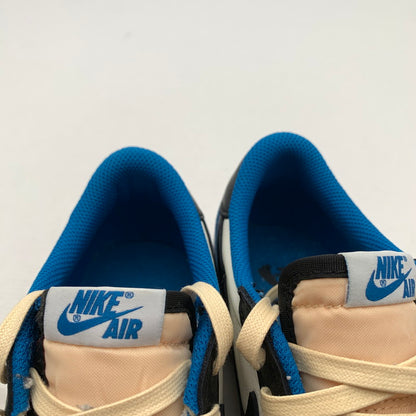 【中古品】【レディース】 NIKE ナイキ×TRAVIS SCOTT トラヴィス・スコット ×FRAGMENT フラグメント DM7866-140 AIR JORDAN 1 LOW エアジョーダン スニーカー 靴 166-260922-gm-42-fuzh サイズ：24.5cm カラー：ホワイト ブラック ブルー 万代Net店
