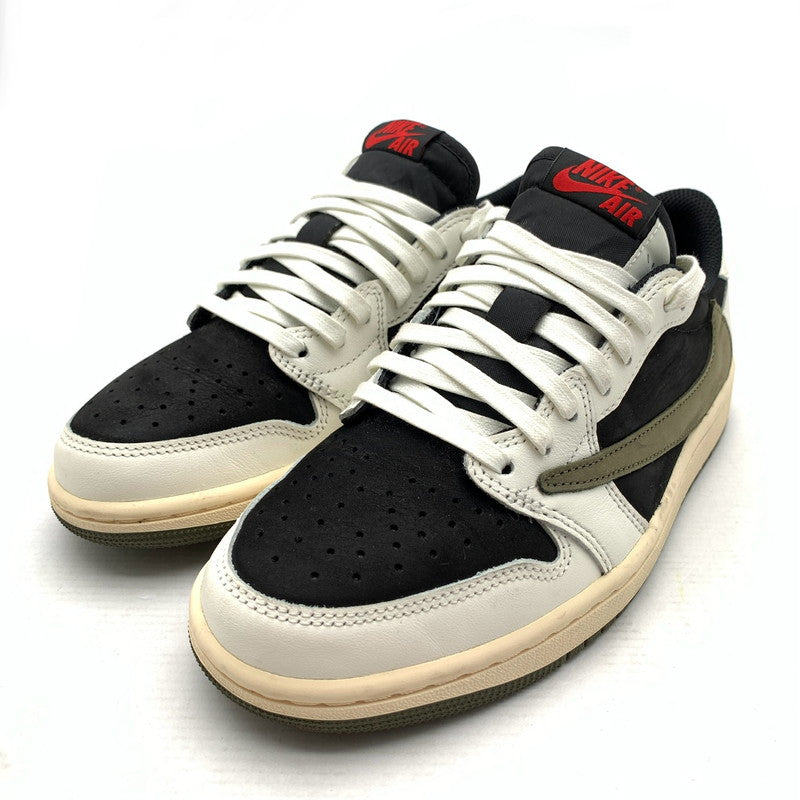 【中古品】【レディース】 NIKE ナイキ×TRAVIS SCOTT トラヴィス・スコット DZ4137-106 AIR JORDAN 1 LOW OG エアジョーダンスニーカー 靴 166-260922-gm-41-fuzh サイズ：24.5cm カラー：ブラック ホワイト カーキ 万代Net店