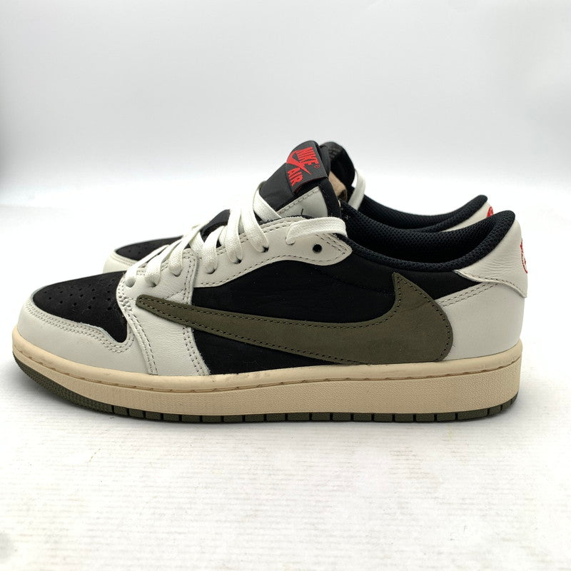 【中古品】【レディース】 NIKE ナイキ×TRAVIS SCOTT トラヴィス・スコット DZ4137-106 AIR JORDAN 1 LOW OG エアジョーダンスニーカー 靴 166-260922-gm-41-fuzh サイズ：24.5cm カラー：ブラック ホワイト カーキ 万代Net店