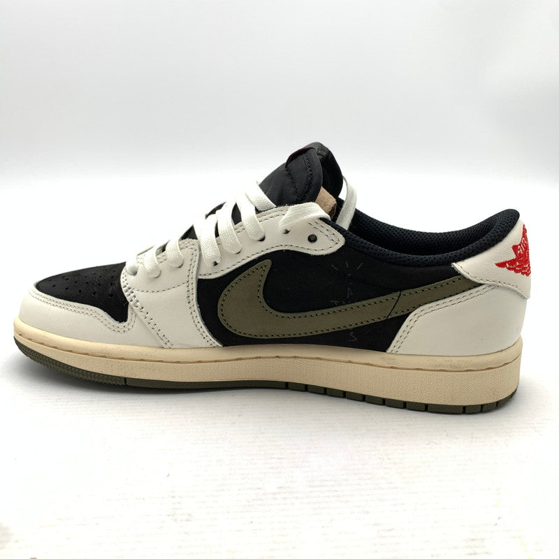 【中古品】【レディース】 NIKE ナイキ×TRAVIS SCOTT トラヴィス・スコット DZ4137-106 AIR JORDAN 1 LOW OG エアジョーダンスニーカー 靴 166-260922-gm-41-fuzh サイズ：24.5cm カラー：ブラック ホワイト カーキ 万代Net店