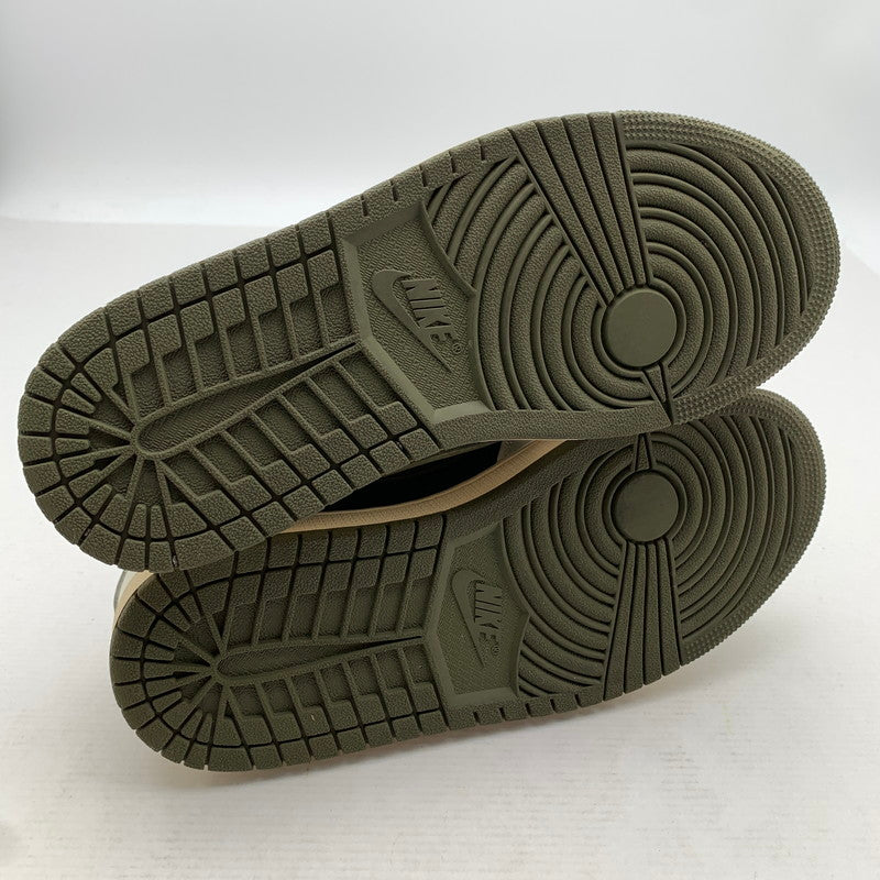 【中古品】【レディース】 NIKE ナイキ×TRAVIS SCOTT トラヴィス・スコット DZ4137-106 AIR JORDAN 1 LOW OG エアジョーダンスニーカー 靴 166-260922-gm-41-fuzh サイズ：24.5cm カラー：ブラック ホワイト カーキ 万代Net店