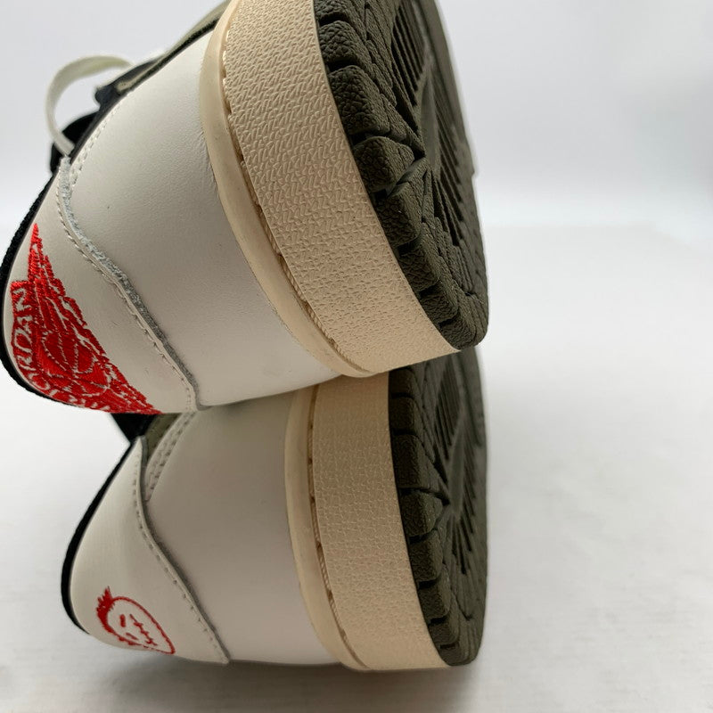 【中古品】【レディース】 NIKE ナイキ×TRAVIS SCOTT トラヴィス・スコット DZ4137-106 AIR JORDAN 1 LOW OG エアジョーダンスニーカー 靴 166-260922-gm-41-fuzh サイズ：24.5cm カラー：ブラック ホワイト カーキ 万代Net店