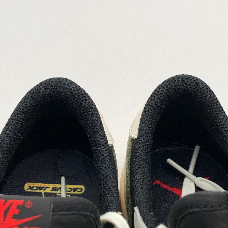 【中古品】【レディース】 NIKE ナイキ×TRAVIS SCOTT トラヴィス・スコット DZ4137-106 AIR JORDAN 1 LOW OG エアジョーダンスニーカー 靴 166-260922-gm-41-fuzh サイズ：24.5cm カラー：ブラック ホワイト カーキ 万代Net店