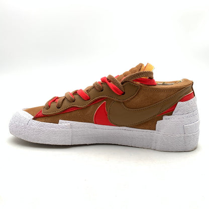 【中古品】【メンズ】 NIKE ナイキ×SACAI サカイ DD1877-200 BLAZER LOW ブレイザーロー スニーカー 靴 160-260922-gm-38-fuzh サイズ：27cm カラー：ブラウン レッド ホワイト 万代Net店
