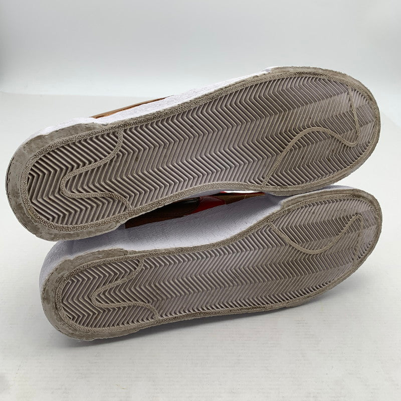 【中古品】【メンズ】 NIKE ナイキ×SACAI サカイ DD1877-200 BLAZER LOW ブレイザーロー スニーカー 靴 160-260922-gm-38-fuzh サイズ：27cm カラー：ブラウン レッド ホワイト 万代Net店