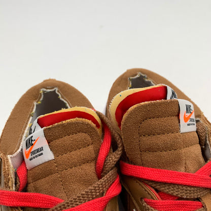 【中古品】【メンズ】 NIKE ナイキ×SACAI サカイ DD1877-200 BLAZER LOW ブレイザーロー スニーカー 靴 160-260922-gm-38-fuzh サイズ：27cm カラー：ブラウン レッド ホワイト 万代Net店