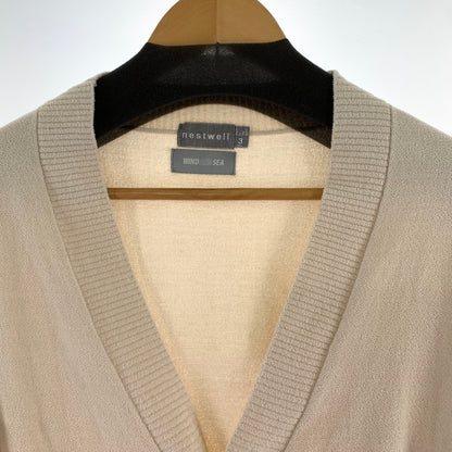 【中古品】【メンズ】 WIND AND SEA ウィンダンシー カーディガン カラーBEIGE SIZE:3 ワンポイント刺しゅうロゴ 142-260925-ky-02-fuzh 万代Net店