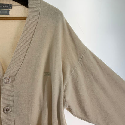 【中古品】【メンズ】 WIND AND SEA ウィンダンシー カーディガン カラーBEIGE SIZE:3 ワンポイント刺しゅうロゴ 142-260925-ky-02-fuzh 万代Net店