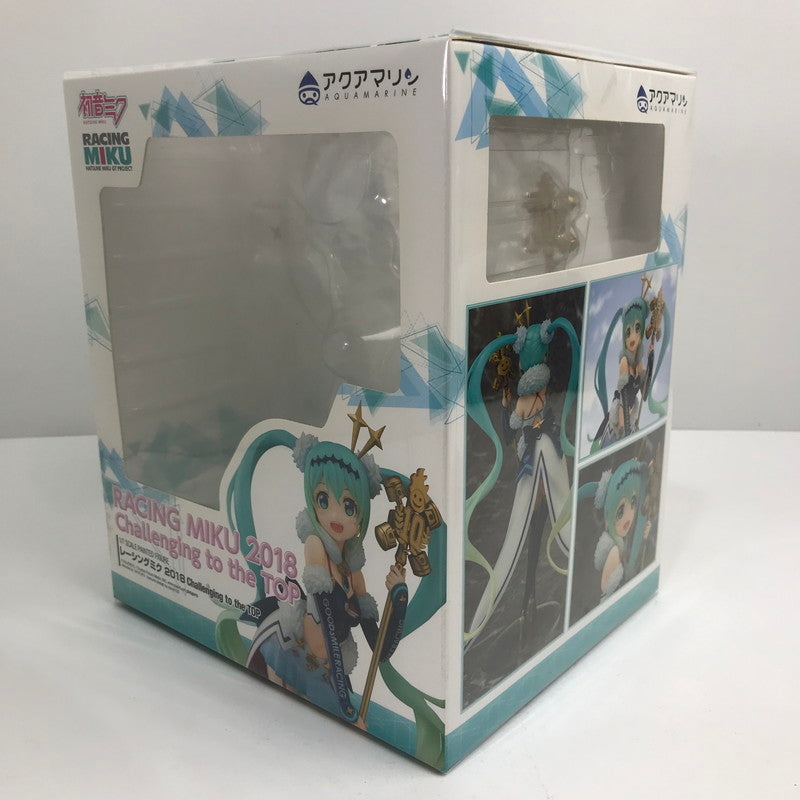 【中古品】 完備品 レーシングミク 2018 Challenging to the TOP フィギュア ※箱変色・凹みあり 053-261029-io-40-fuzh 万代Net店