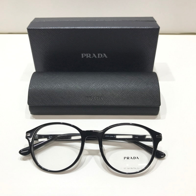 【中古品】【メンズ】 PRADA プラダ VPR13W-F 眼鏡 メガネ アイウェア カラーBLACK クロス.ケース.箱付属　※キズあり 183-260924-ky-12-fuzh 万代Net店