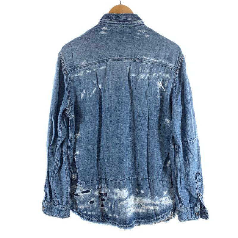【中古品】【メンズ】 DIESEL ディーゼル デニムシャツ 長袖シャツ 141-260926-gm-42-fuzh サイズ：S カラー：インディゴ 万代Net店