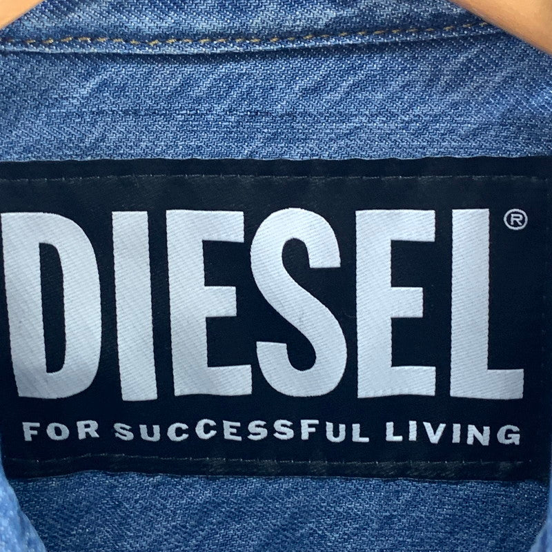 【中古品】【メンズ】 DIESEL ディーゼル デニムシャツ 長袖シャツ 141-260926-gm-42-fuzh サイズ：S カラー：インディゴ 万代Net店