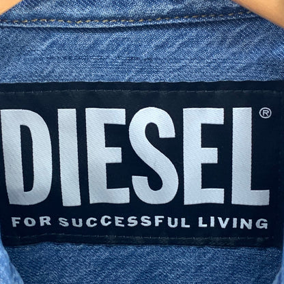 【中古品】【メンズ】 DIESEL ディーゼル デニムシャツ 長袖シャツ 141-260926-gm-42-fuzh サイズ：S カラー：インディゴ 万代Net店