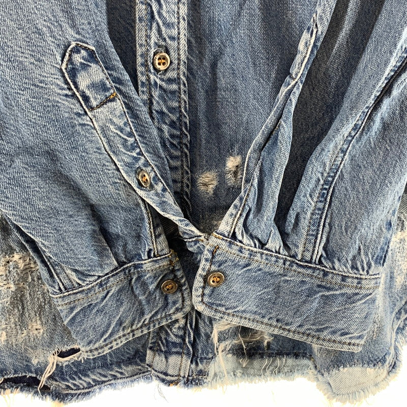 【中古品】【メンズ】 DIESEL ディーゼル デニムシャツ 長袖シャツ 141-260926-gm-42-fuzh サイズ：S カラー：インディゴ 万代Net店