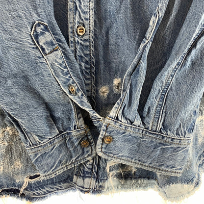 【中古品】【メンズ】 DIESEL ディーゼル デニムシャツ 長袖シャツ 141-260926-gm-42-fuzh サイズ：S カラー：インディゴ 万代Net店