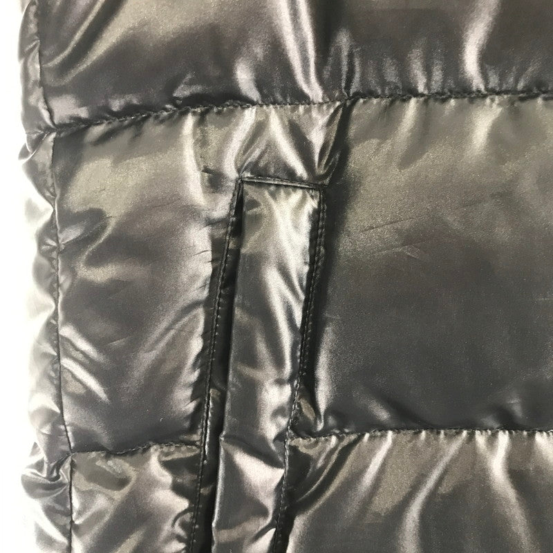 【中古品】【レディース】 UNIQLO ユニクロ DOWN COAT ダウンコート アウター 上着 フード付き BLACK ※使用感あり・腰ベルト無し 169-261018-io-02-fuzh サイズ：L カラー：ブラック 万代Net店