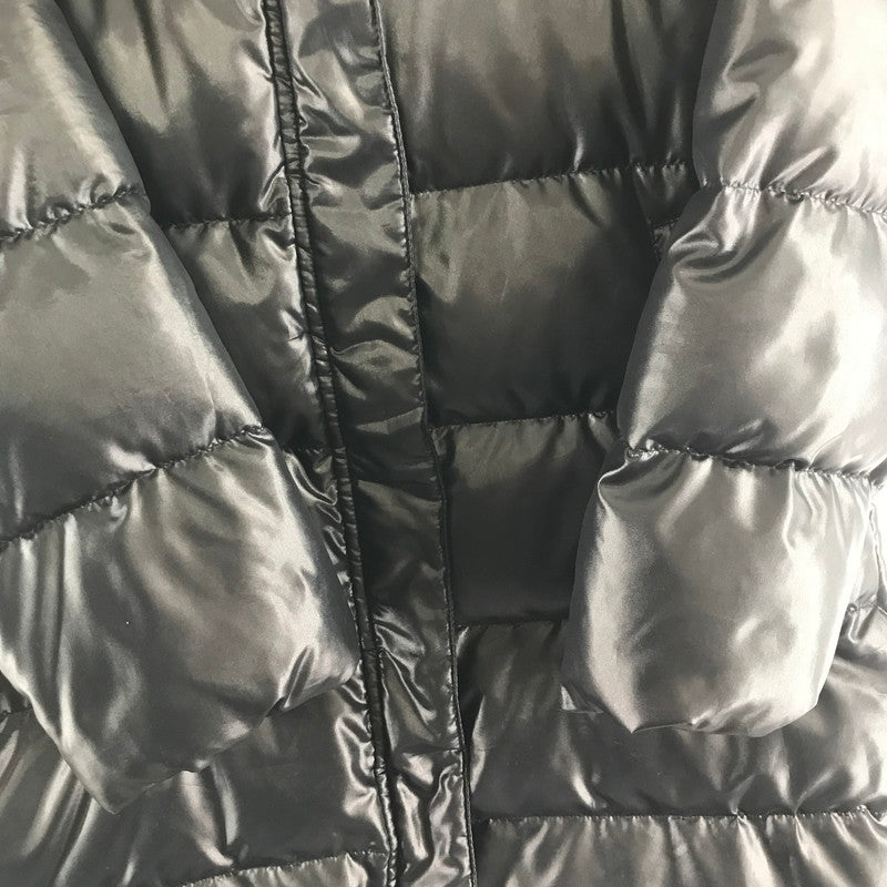 【中古品】【レディース】 UNIQLO ユニクロ DOWN COAT ダウンコート アウター 上着 フード付き BLACK ※使用感あり・腰ベルト無し 169-261018-io-02-fuzh サイズ：L カラー：ブラック 万代Net店