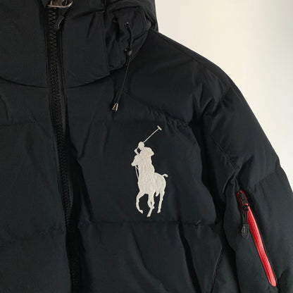 【中古品】【メンズ】 POLO RALPH LAUREN ポロ・ラルフローレン DOWN JACKET ダウンジャケット アウター ブランド 古着 145-260923-gm-31-fuzh サイズ：M カラー：ブラック 万代Net店