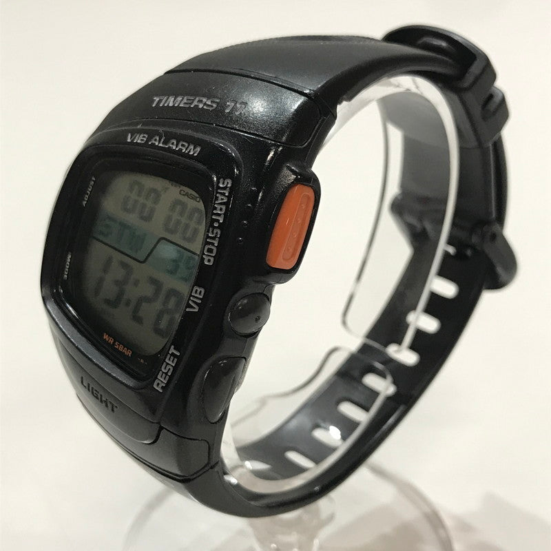 【中古品】【メンズ】 CASIO カシオ RFT-100 PHYS TIMERS11 腕時計 時計 BLACK 本体のみ ※キズ・汚れ・埃付着あり 197-261014-io-08-fuzh カラー：ブラック 万代Net店
