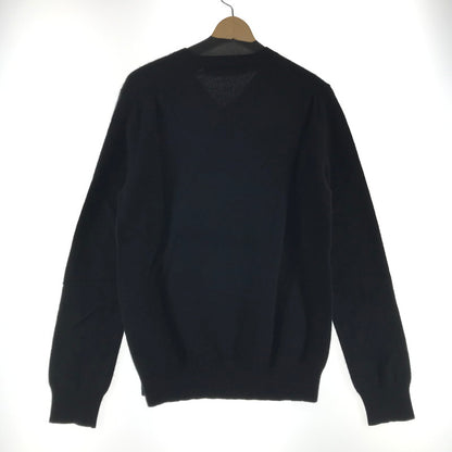 【中古品】【メンズ】 PLAY COMME DES GARCONS プレイコムデギャルソン AZ-N002 KNIT SWEATER BLACK ニットセーター ハートワッペン SIZE:L 140-260924-ky-03-fuzh 万代Net店