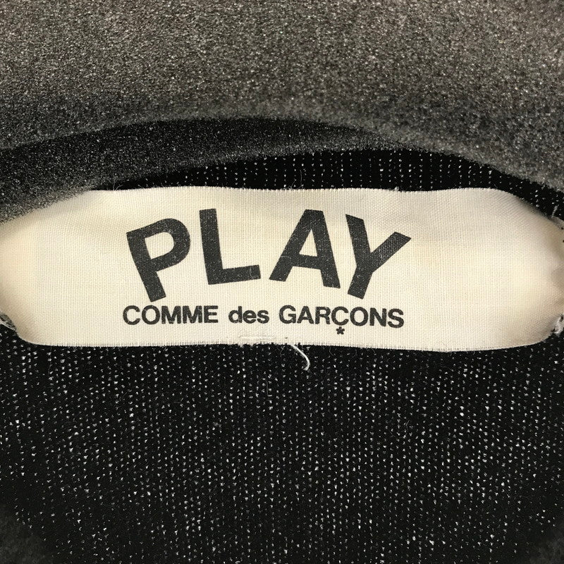 【中古品】【メンズ】 PLAY COMME DES GARCONS プレイコムデギャルソン AZ-N002 KNIT SWEATER BLACK ニットセーター ハートワッペン SIZE:L 140-260924-ky-03-fuzh 万代Net店