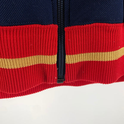 【中古品】【メンズ】 CHAMPION チャンピオン トラックジャケット ジャージ NAVY.YELLOW.RED 70S～80S 男性 145-260927-io-11-fuzh サイズ：L カラー：ネイビー/イエロー/レッド 万代Net店
