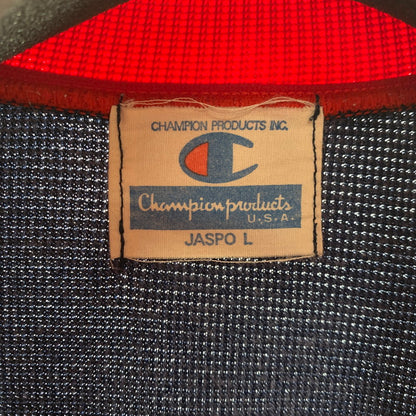 【中古品】【メンズ】 CHAMPION チャンピオン トラックジャケット ジャージ NAVY.YELLOW.RED 70S～80S 男性 145-260927-io-11-fuzh サイズ：L カラー：ネイビー/イエロー/レッド 万代Net店