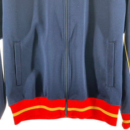 【中古品】【メンズ】 CHAMPION チャンピオン トラックジャケット ジャージ NAVY.YELLOW.RED 70S～80S 男性 145-260927-io-11-fuzh サイズ：L カラー：ネイビー/イエロー/レッド 万代Net店